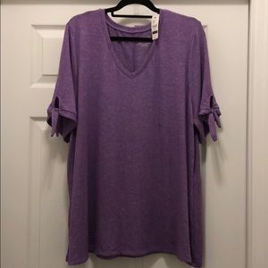 NWT Lane Bryant tee with tie details size 22/24